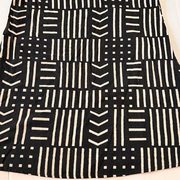 Madewell Ruffle Rio Dress Arrow Grid Print On or Off the Shoulder  XS Loose Fit - Picture 4 of 11